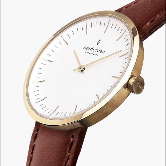 Nordgreen Accessories - Sale! Nordgreen Infinity Watch Brown Leather Strap
